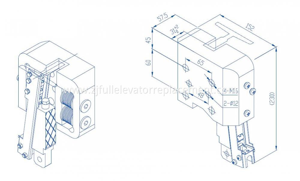 QJ2500A1 Elevator Safety Gear